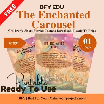 Preview of FREE English Short Story for Kids : The Enchanted Carousel