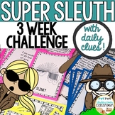 FREE! Enrichment Activity: Super Sleuth Daily Clue Challenge