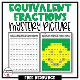 FREE Equivalent Fractions Mystery Picture