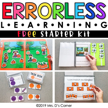Preview of FREE Errorless Learning Starter Pack | File Folder, Task Box, Adapted Book