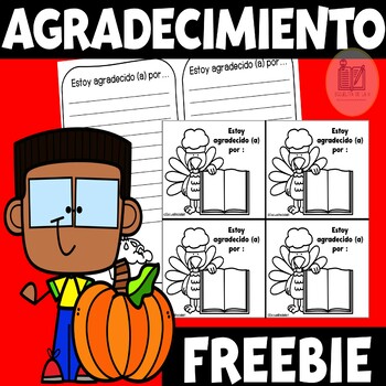 Preview of FREE Estoy Agradecido Por - I am Thankful for Writing Activity in Spanish