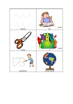 Preview of FREE - Etiquetas (labels) - Brazilian Portuguese for children