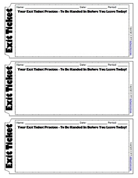 free exit ticket template by msrazz chemclass teachers pay teachers