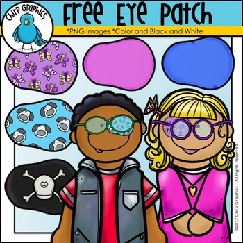 free eye patch clip art set chirp graphics by chirp graphics tpt