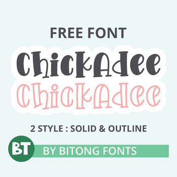Preview of FREE FONT| Chickadee| FREE Handwritten Easter Font - BT Fonts