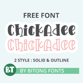 FREE FONT| Chickadee| FREE Handwritten Easter Font - BT Fonts