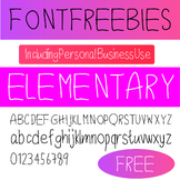 FREE FONT - Elementary { Aike Clips}