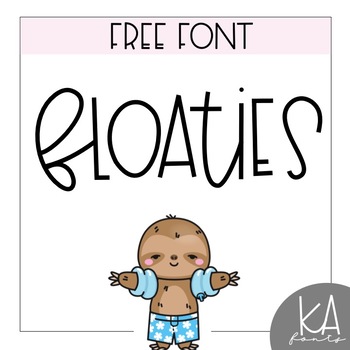 Preview of FREE FONT - Floaties [KA FONTS]