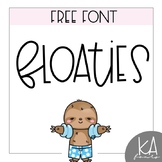 FREE FONT - Floaties [KA FONTS]