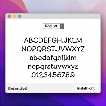 Preview of FREE FONT - Free Font Elementary