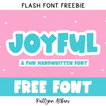 Preview of FREE FONT - Joyful | KA FONTS