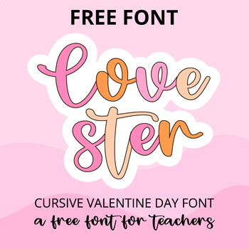 Preview of FREE FONT| Lovester| FREE Cursive Valentine day Font - BT Fonts