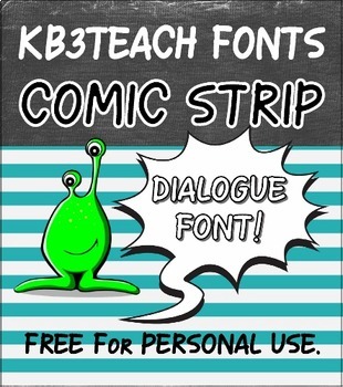 Preview of FREE FONTS: Comic Strip 3-Font Set (Personal Use: K26 Series)