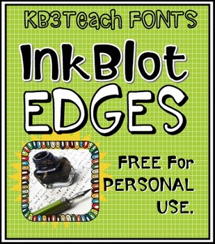 Preview of FREE FONTS: Ink Blot 6-Font Set (Personal Use)