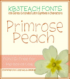 FREE FONTS: Primrose Peach (Personal Use: K26 Series)