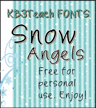 Preview of FREE FONTS: Snow Angels 5-Font Set (Personal Use)