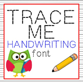 FREE FONTS - Trace Me Handwriting (2 pk) - personal classroom use