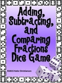 Fractions Adding and Subtracting Dice Games