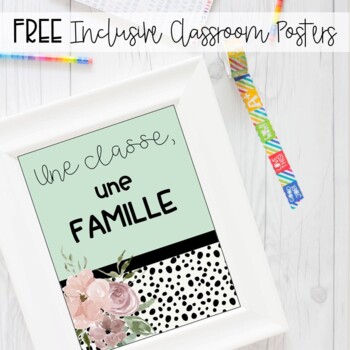 Preview of FREE FRENCH POSTERS TO PROMOTE INCLUSIVE CLASSROOM - CLASS DECOR