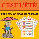 FREE FRENCH SUMMER VOCABULARY: WORD WALL (L'ÉTÉ)