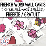 FREE FRENCH Vocabulary Cards - Valentine's Day (cartes de 