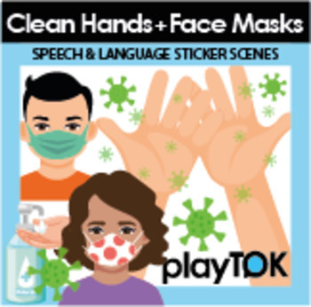 Preview of FREE FULL GAME Covid Coronavirus Clean Hands + Face Masks (Boom Cards)