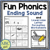 FREE FUN Phonics Ending Sound and Lowercase Letter Formati