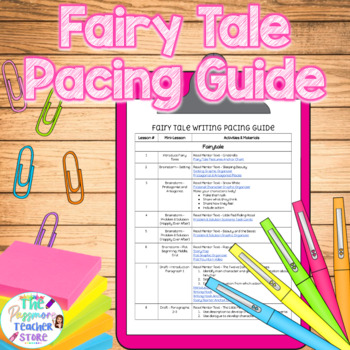 Preview of FREE Fairy Tale Writing Pacing Guide l 15 Day Unit