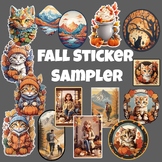 FREE! Fall Autumn Digital Sticker Clipart