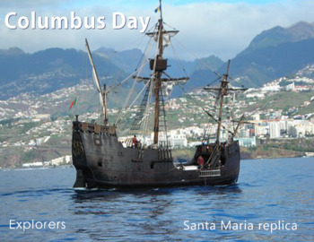 Preview of FREE - Columbus Day Poster
