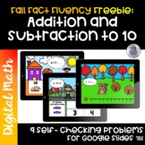 FREE Fall Fact Fluency | Addition and Subtraction Within 1