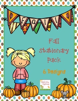 Preview of FREE Fall Stationery Pack