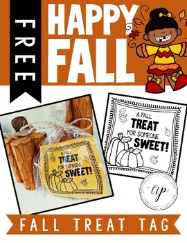 Preview of FREE Fall Treat Tag