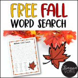 FREE Fall Word Search