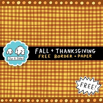 Preview of FREE Fall and Thanksgiving Clipart Page Border and Background Clip Art FREEBIE