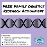 FREE: Family Genetics Research Assignment
