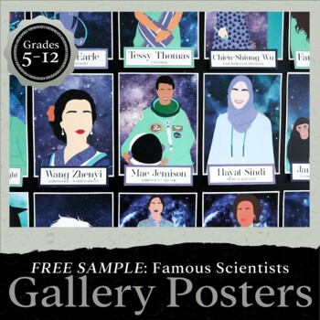 Preview of FREE Famous Scientist + Science Career Poster (One Poster Included)