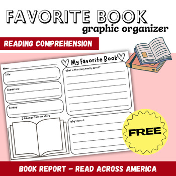 Preview of FREE Favorite Book Graphic Organizer - Read Across America