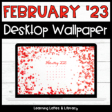 FREE February 2023 Wallpaper Candy Heart Computer Backgrou
