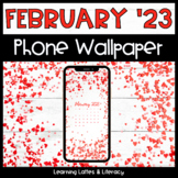 FREE February 2023 Wallpaper Candy Heart Phone Background 