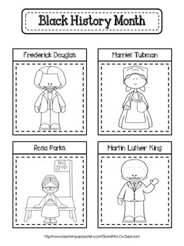 Preview of FREE - February Interactive Notebook Page - Black History Month