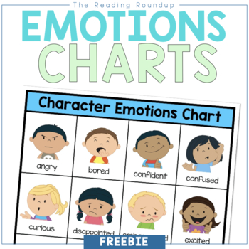 Preview of FREE Feelings Charts for Character Analysis and Identifying Emotions
