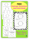 FREE Feelings Worksheet and Mini-Book for Pre-K to 1