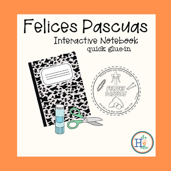 Preview of FREE - Felices Pascuas Interactive Notebook Glue-In