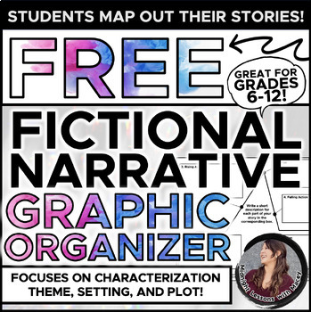 Preview of FREE Fictional Narrative Story Graphic Organizer