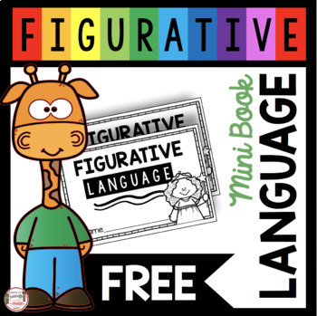Preview of FREE Figurative Language Mini Book - Simile - Personification - Poetry Book