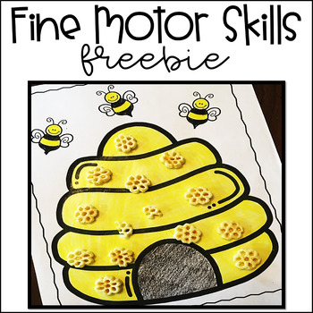 Preview of FREE Spring Fine Motor Activity for Preschool- Bees