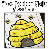 FREE Spring Fine Motor Activity for Preschool- Bees