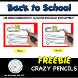 FREE Fine Motor Pencil Skills Activities Back to School Themed