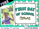 FREE First Day of School Crowns